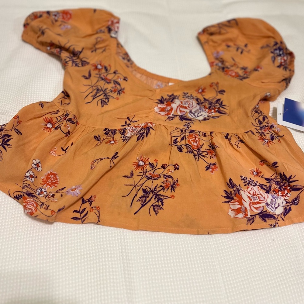 Orange Abound Half Shirt